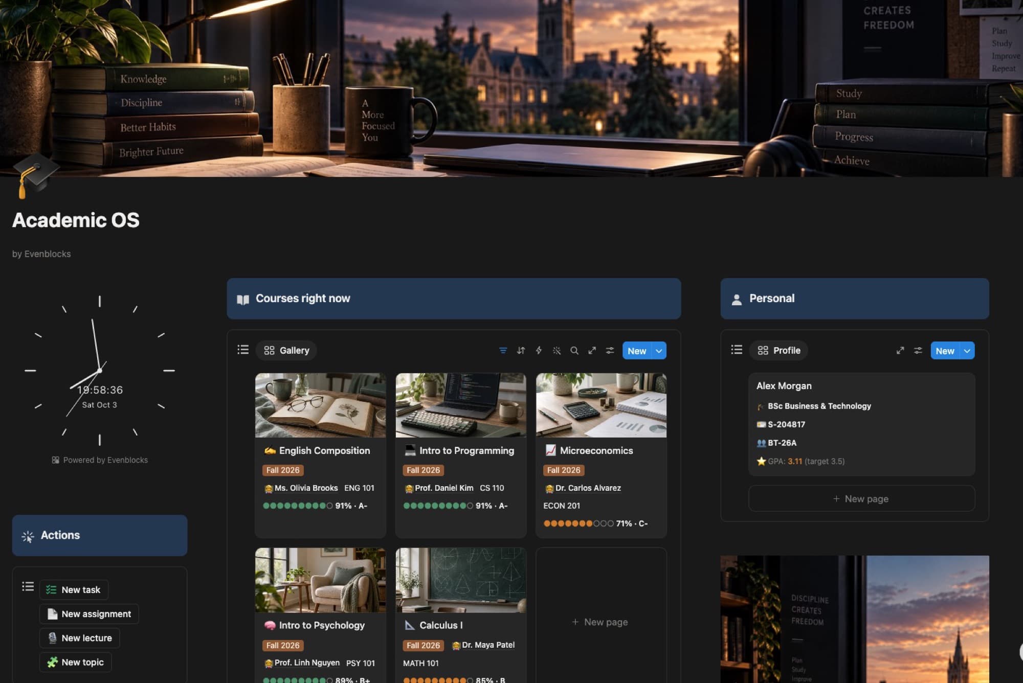 Academic OS — Courses